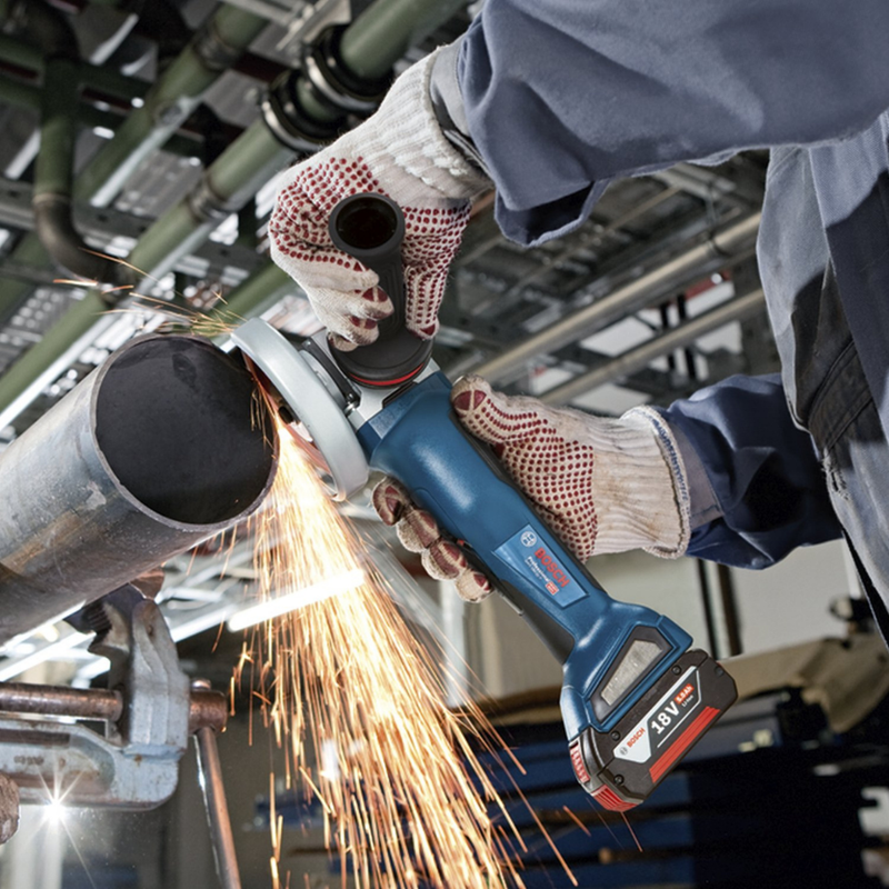 ORYGINALNY ZESTAW BOSCH: WIERTARKA BEZPRZEWODOWA + SZLIFIERKA O DUŻEJ MOCY + 26 AKCESORIÓW + 2 BATERIE